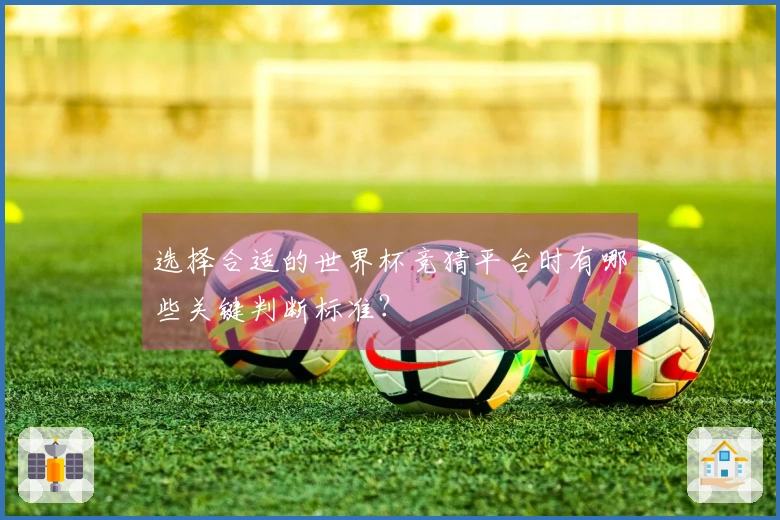 选择合适的世界杯竞猜平台时有哪些关键判断标准？