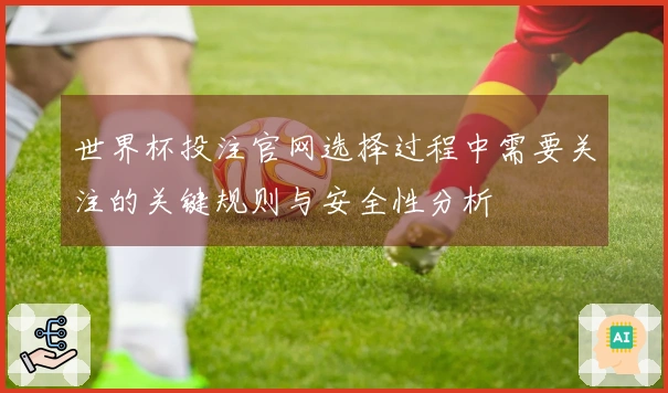 世界杯投注官网选择过程中需要关注的关键规则与安全性分析