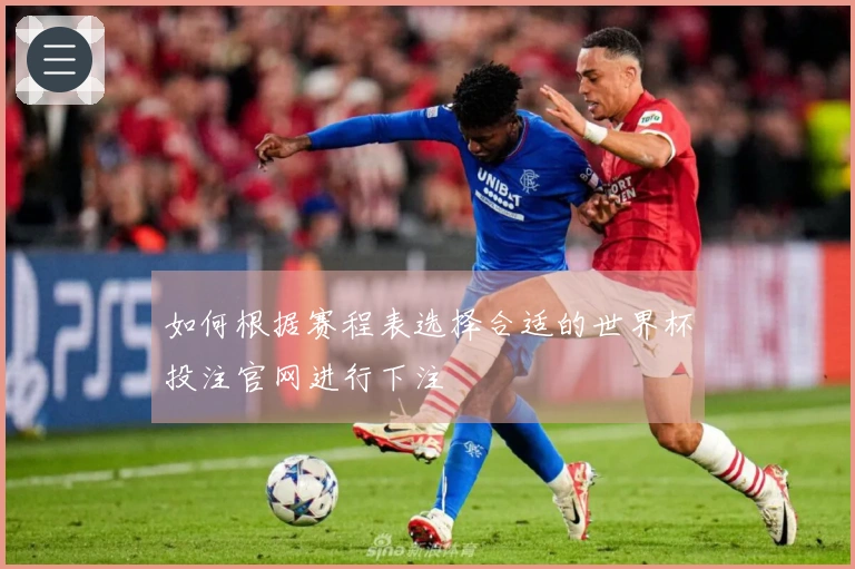 如何根据赛程表选择合适的世界杯投注官网进行下注